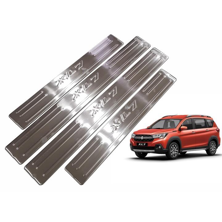Bộ Ốp bậc cửa, Nẹp bước chân Suzuki XL7 - Mẫu INOX