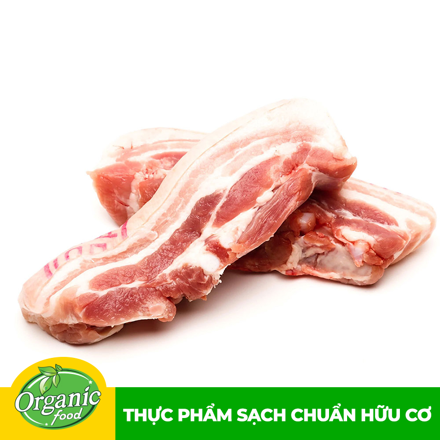 - Thịt ba rọi hữu cơ Organicfood 500g