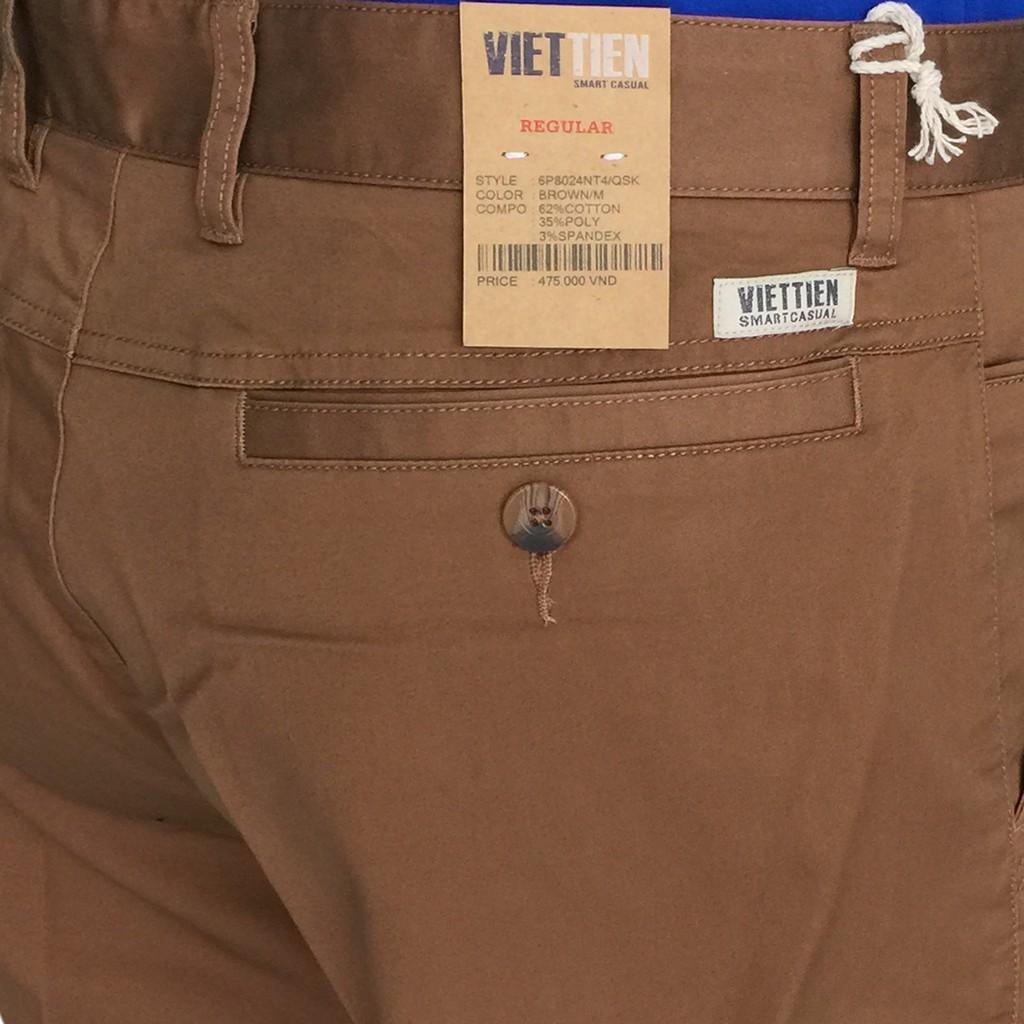 Quần short nam kaki Việt Tiến màu nâu 8024