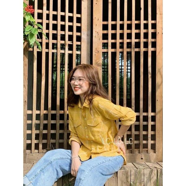 Áo sơ mi kẻ to nhiều màu