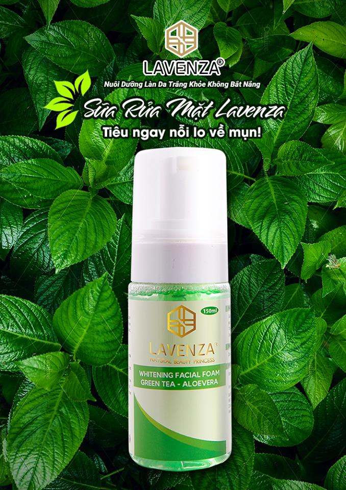 Sữa rửa mặt dạng bọt trắng da Facial Foam Green tea - Aloevera 150ml