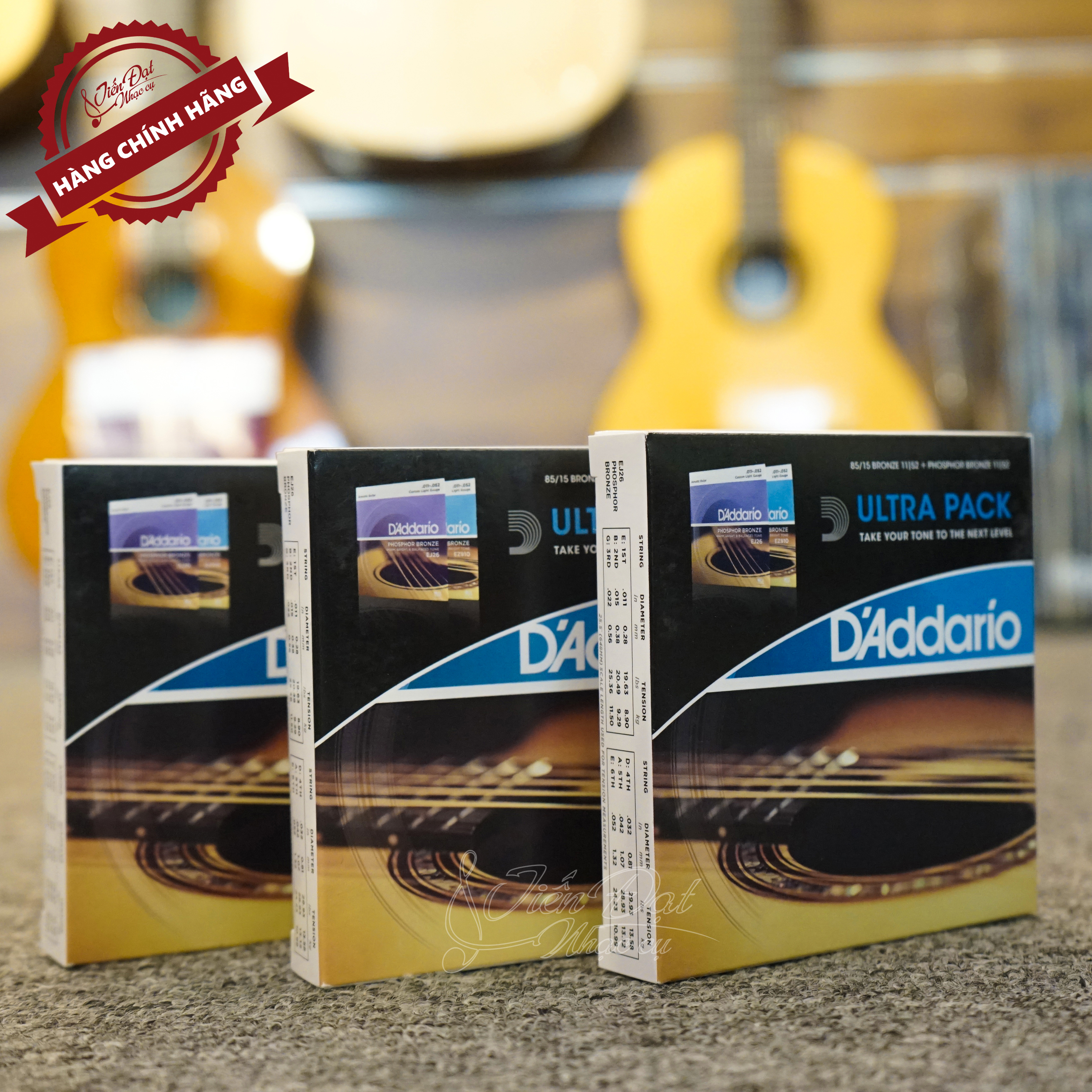 Combo Tiết Kiệm 2 Bộ Dây ULTRA PACK D'Addario EZ910+EJ26 Nhập Khẩu Chính Hãng Mẫu Mới Nhất