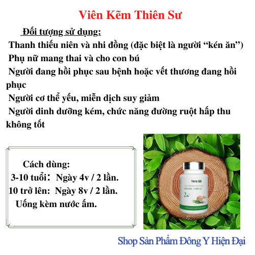 TPBVSK Viên kẽm - Thiên Sư