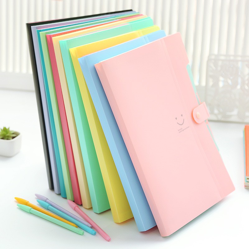 Túi đựng giấy A4/Bìa đựng hồ sơ/Tập đựng tài liệu hình mặt cười 32.5x14cm - HENRYSA