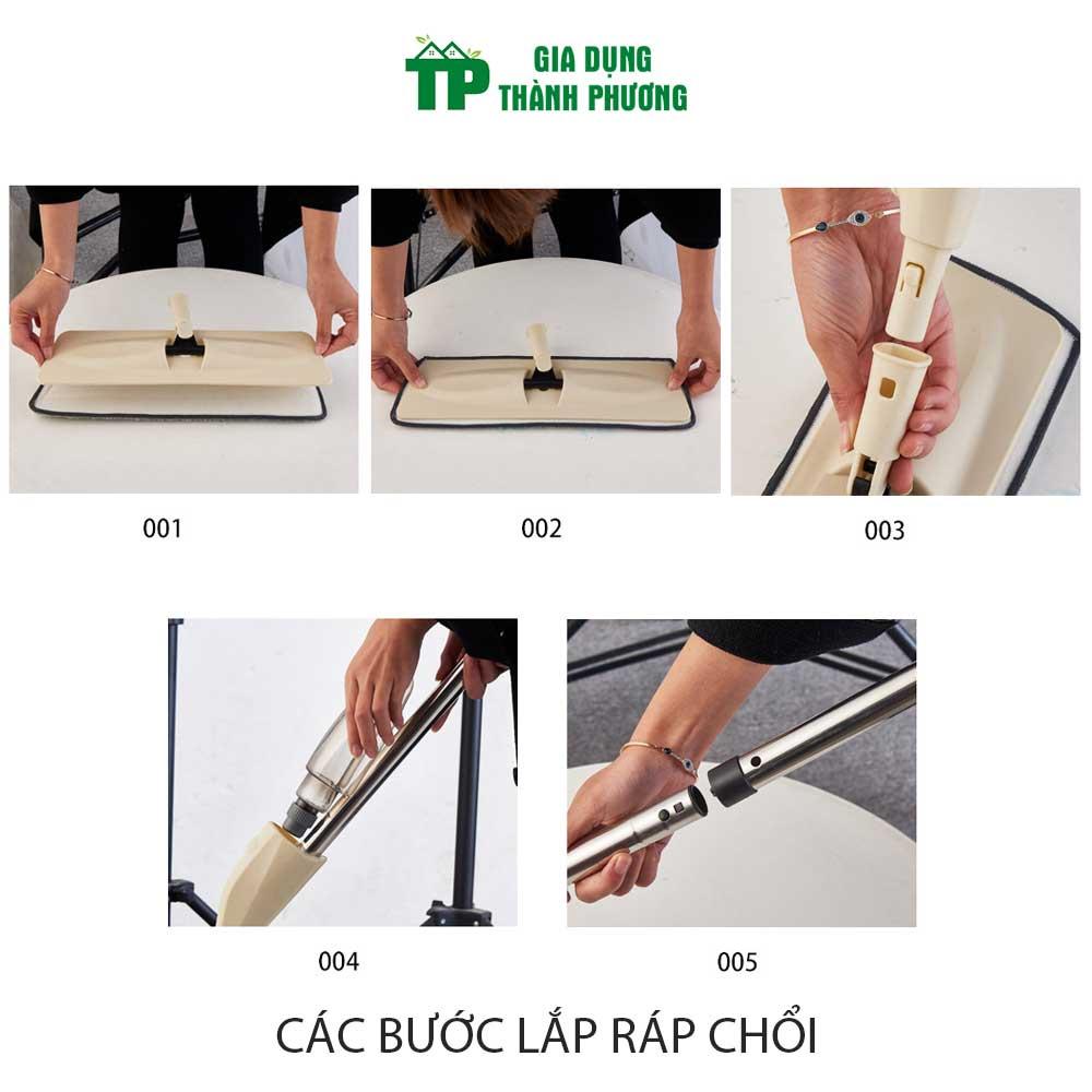 Chổi lau nhà tự vắt phun sương