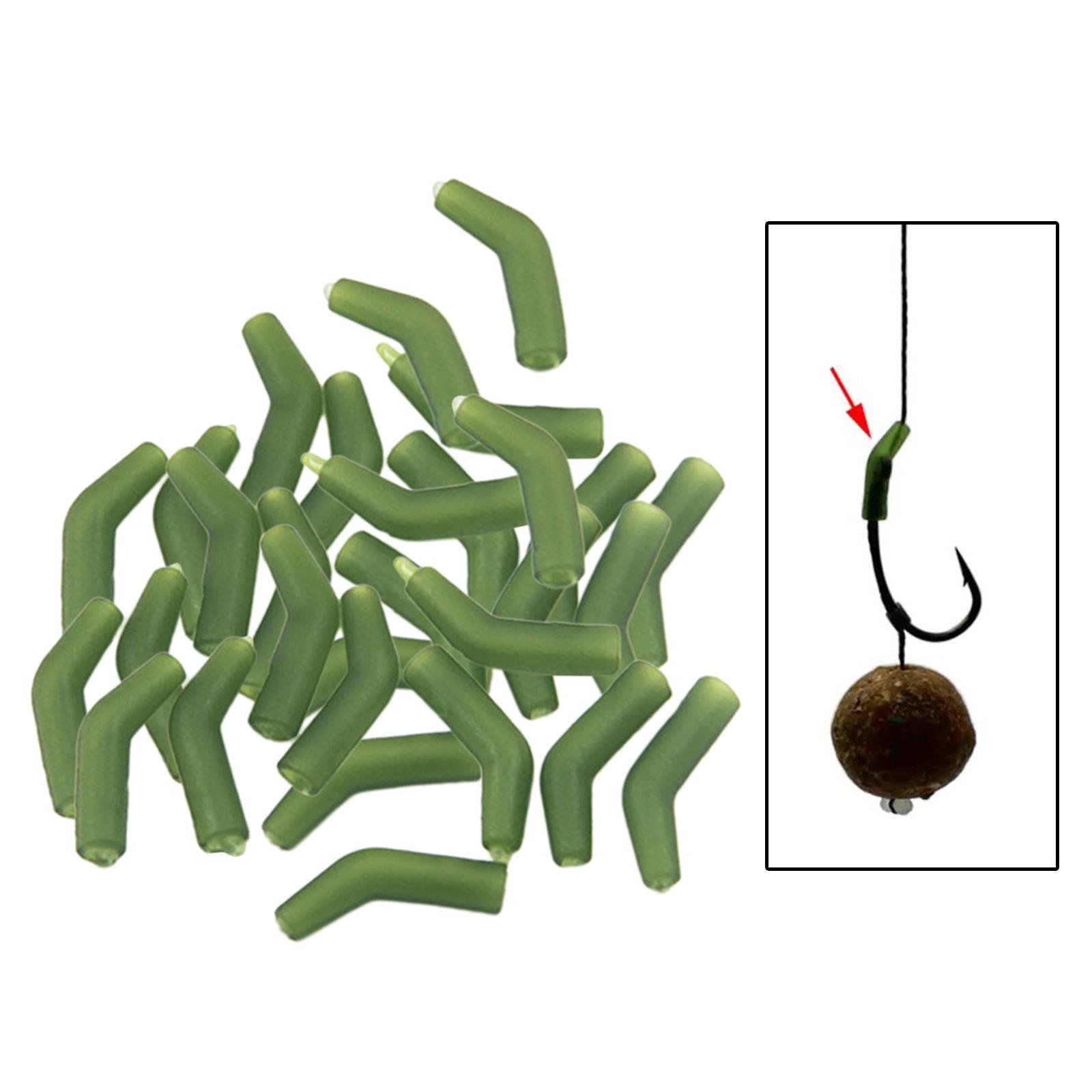 30x Hair Rig Line Aligner Sleeves Durable Portable Carp Fishing Hook Kickers