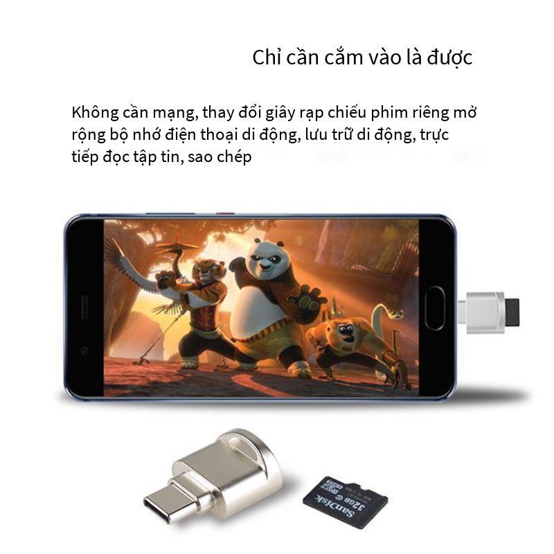 Giao hàng nhanh bộ chuyển đổi otg type-c usb3.1 đầu đọc thẻ type-c kết nối điện thoại di động máy tính bảng Bộ chuyển đổi đĩa U