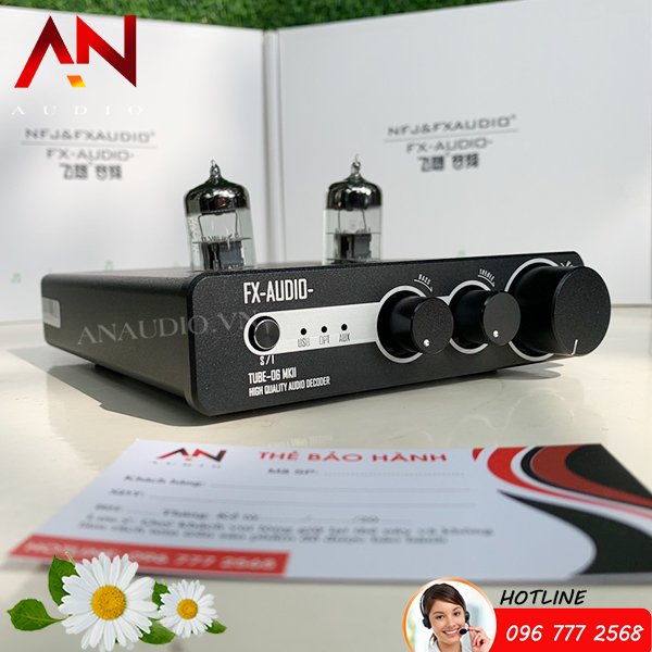 Giải mã/DAC Fx Audio Tube 06 MKII – Bản Nâng Cấp Mạnh Mẽ Tube 06- Hàng Chính Hãng