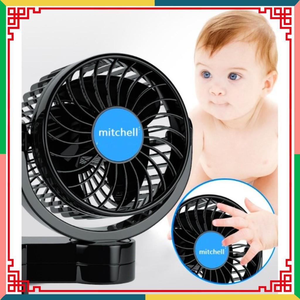 Quạt đôi trên ô tô siêu mát DOUBLE WIND - Phiêu cùng xế yêu! 12v xoay 360 độ