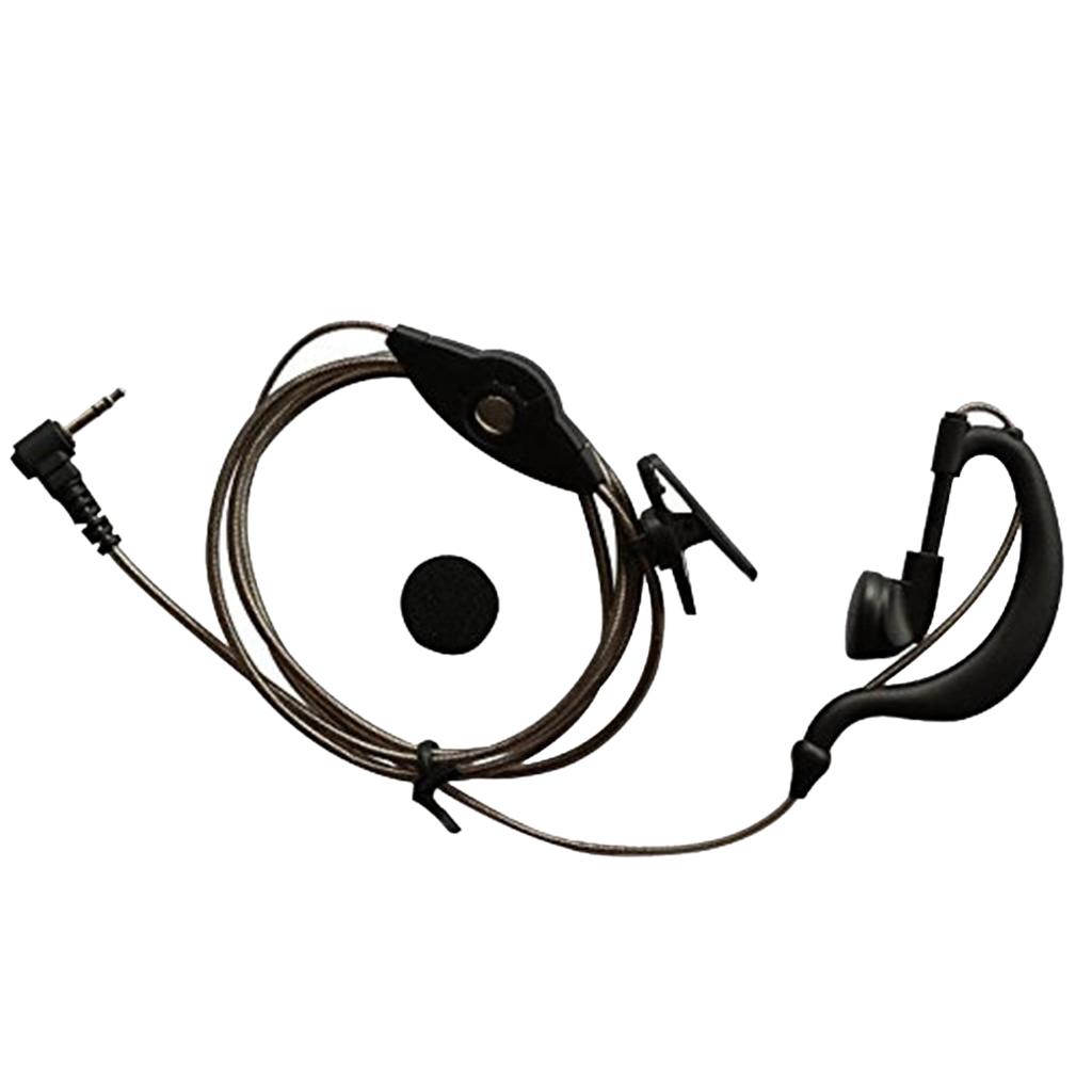 1pin 2.5mm Black Aluminum Foil Earpiece Earphone Headset for Motorola Talkabout Cobra Walkie Talkie Two Way Radio 1pin