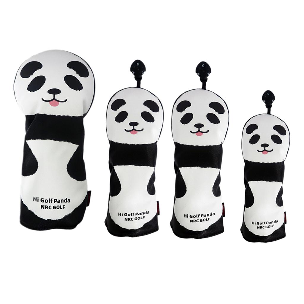 4x Waterproof Golf Wood Driver Headcover Golfer Club Cover Protector Fairway