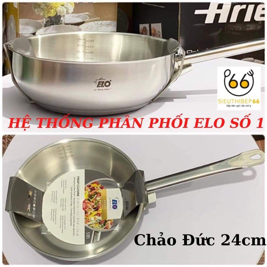 Chảo inox sâu lòng ELo Profi Cuisine 24cm Germany, chảo chống dính bếp từ, bếp điện, đáy từ cao cấp - Siêu thị Bếp 66