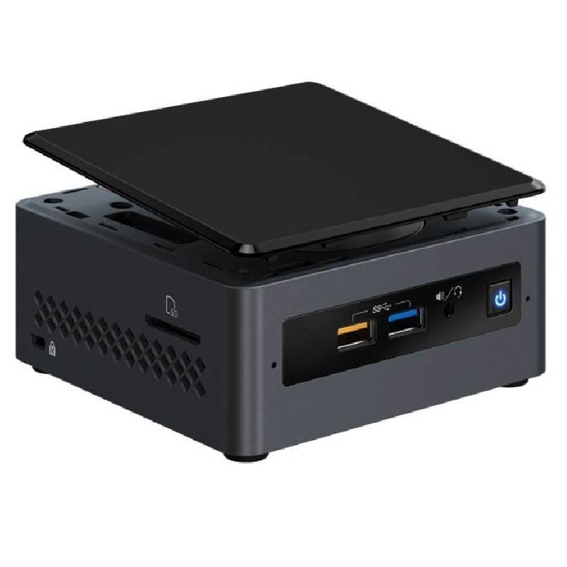 Máy tính văn phòng mini Intel NUC7CJYH - Chưa bao gồm RAM &amp; SSD - Hàng Chính Hãng