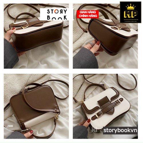 Túi Đeo Chéo Quai Cao STORYBOOK Khóa Ngang Thời Trang Hàn Quốc Tiện Lợi 20x14x7cm