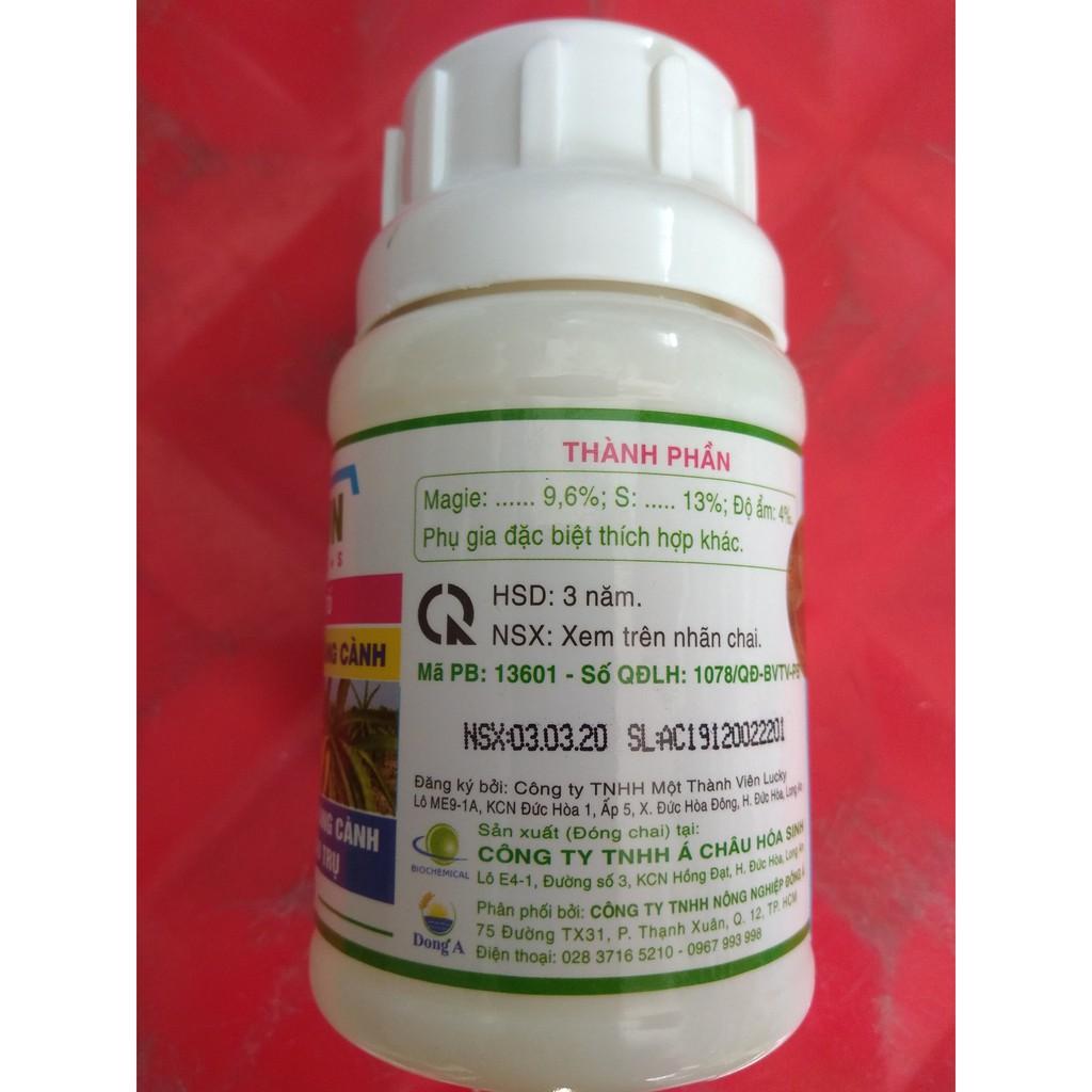 Phân bón trung lượng AC Masun tăng diệp lục tố - chai 100 gram