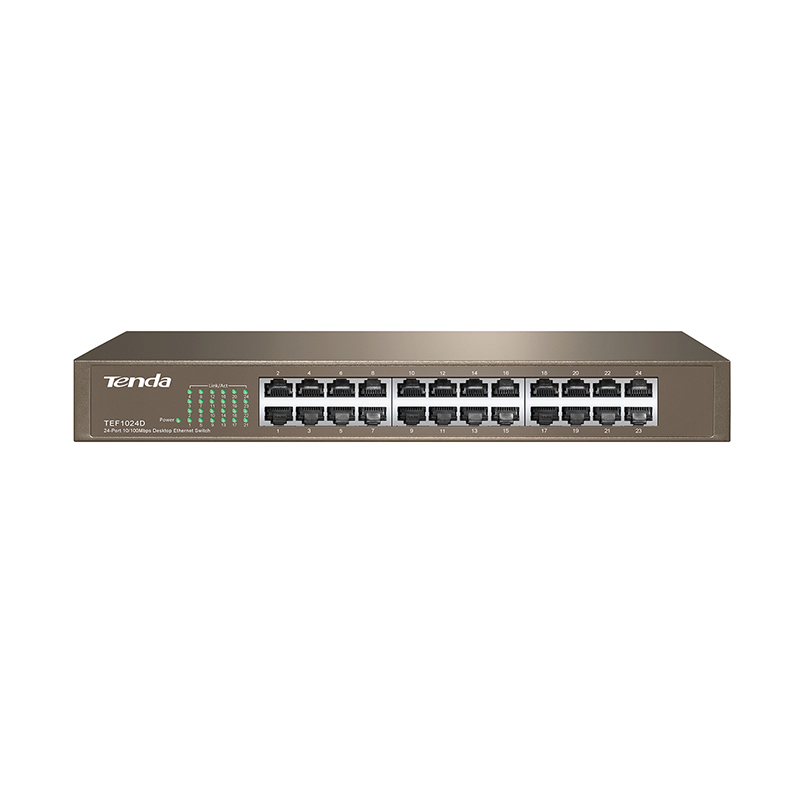 Bộ chia mạng 24 cổng tốc độ 100Mbps Switch TEF1024D Tenda hàng chính hãng