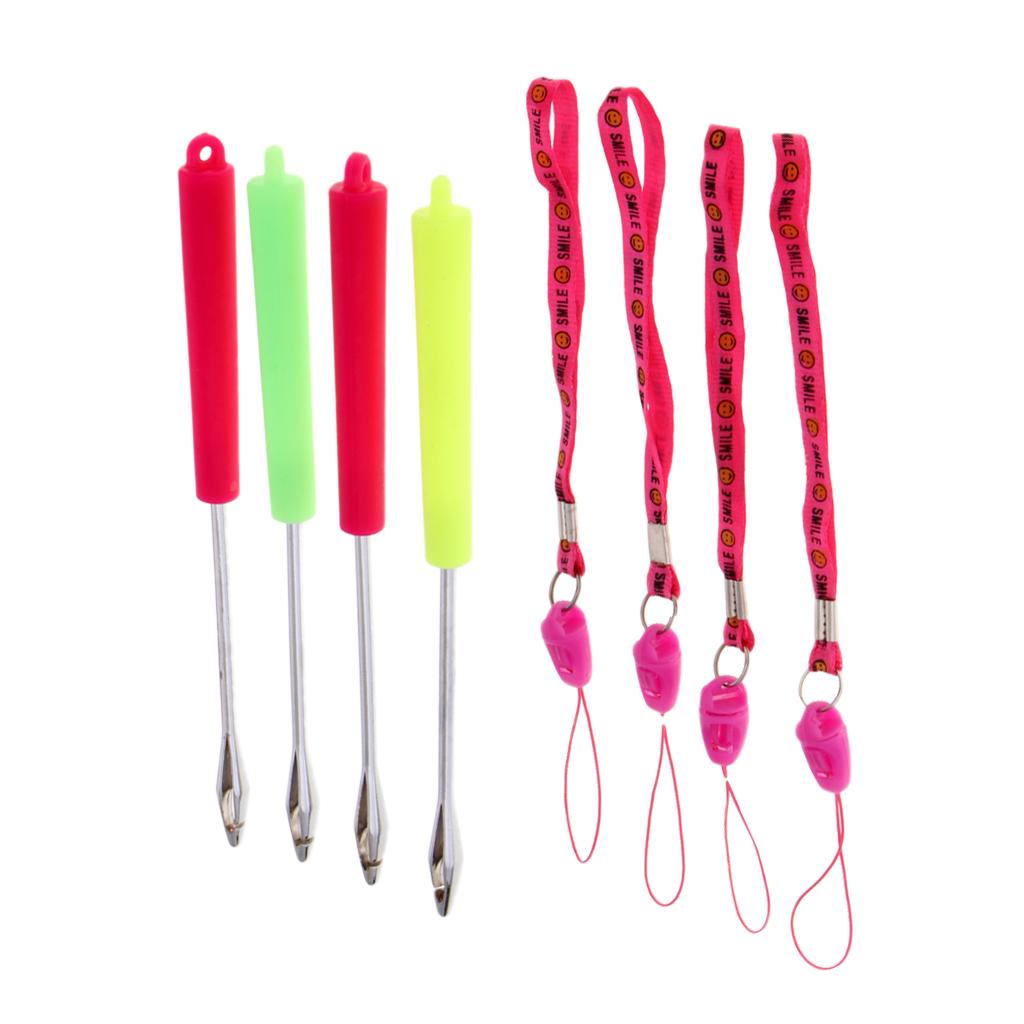 4pcs Stainless Steel Hook Extractor Remover Disgorger for Large & Small