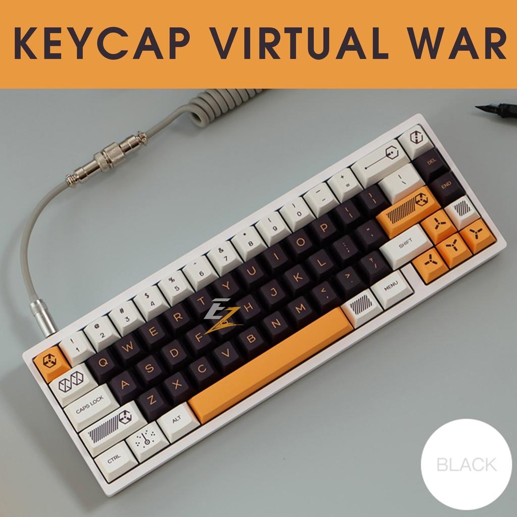 Keycap cho bàn phím Virtual War Cherry Profile Thick PBT 141 Phím