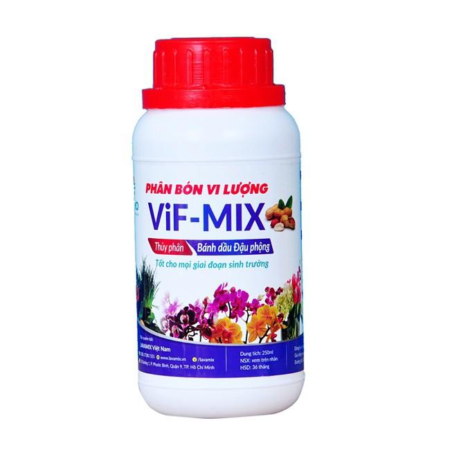Phân Bón Vi Lượng Vif Mix Thủy Phân Bánh Dầu Đậu Phộng Tốt Cho Mọi Giai Đoạn Chai 250ml