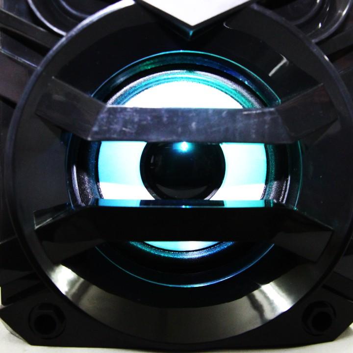 LOA GỖ BLUETOOTH XÁCH TAY CÓ ĐÈN LED MSAT