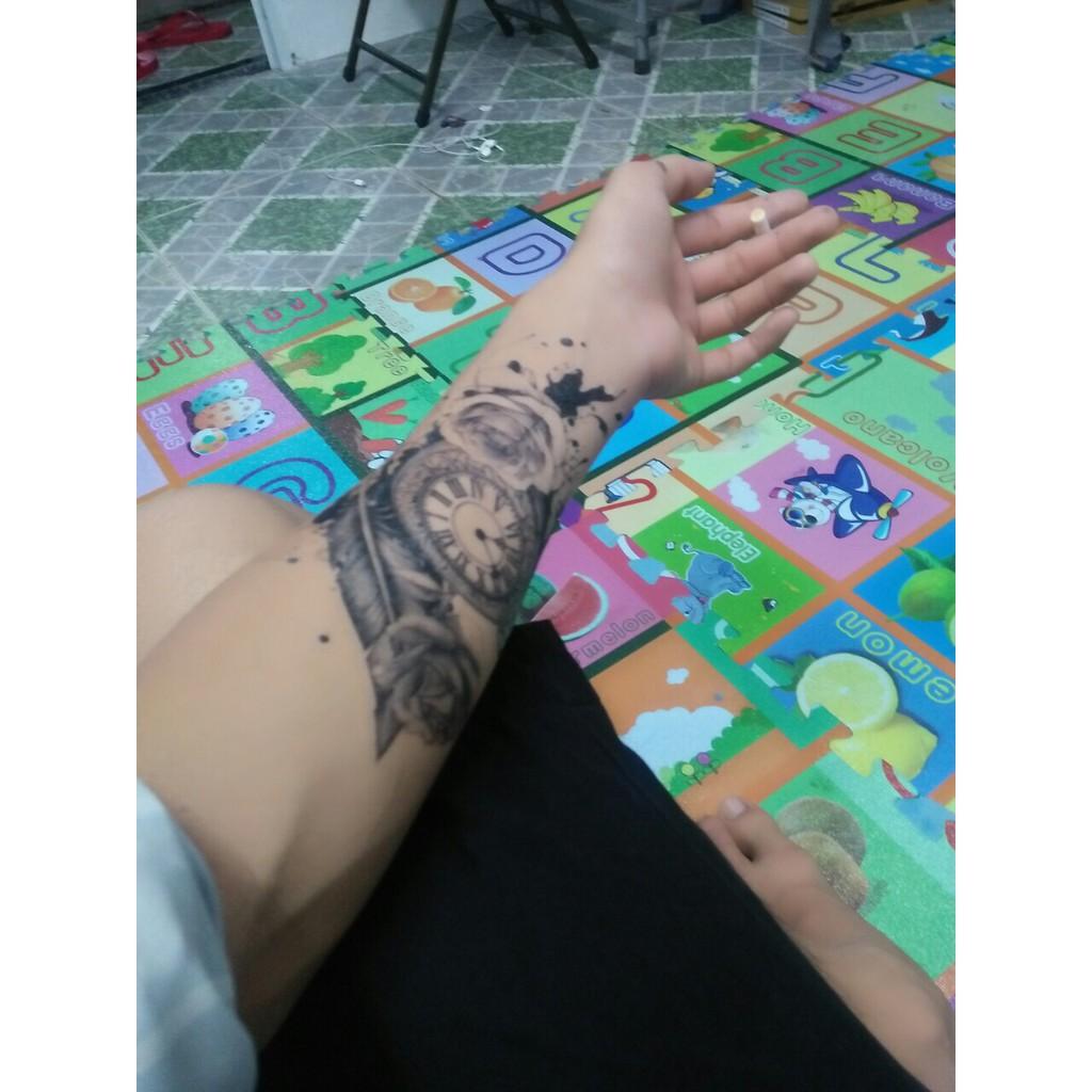 Hình xăm dán hoa ren 12x19cm+ mua 5 tặng 1, mua 10 tặng 4 tấm đòng size