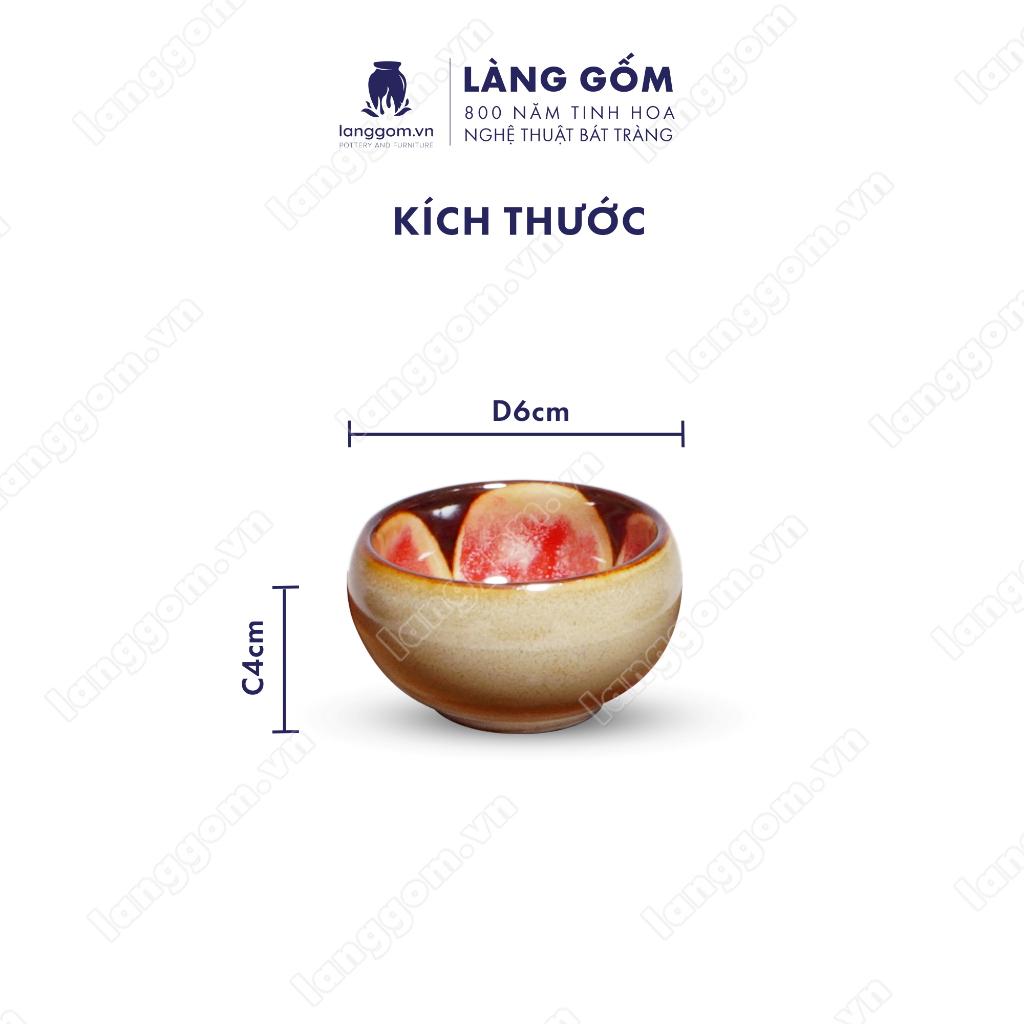 Bộ ấm chén Men hỏa biến Gốc cây - Gốm sứ Bát Tràng - Làng Gốm