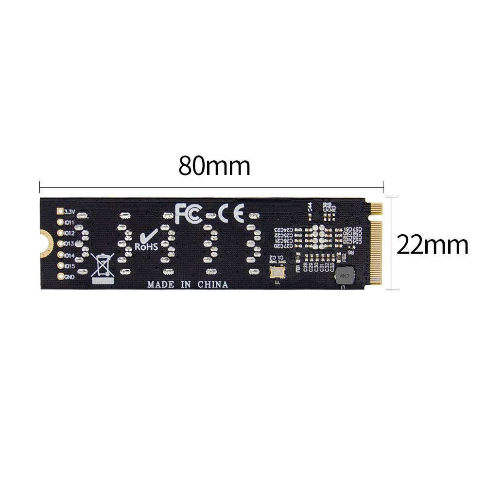 M.2 to SATA3.0 Expansion Card M.2 to SATA 3.0 Adapter Card Converter Card with 5 SATA3.0 Ports JMB585 Chipset