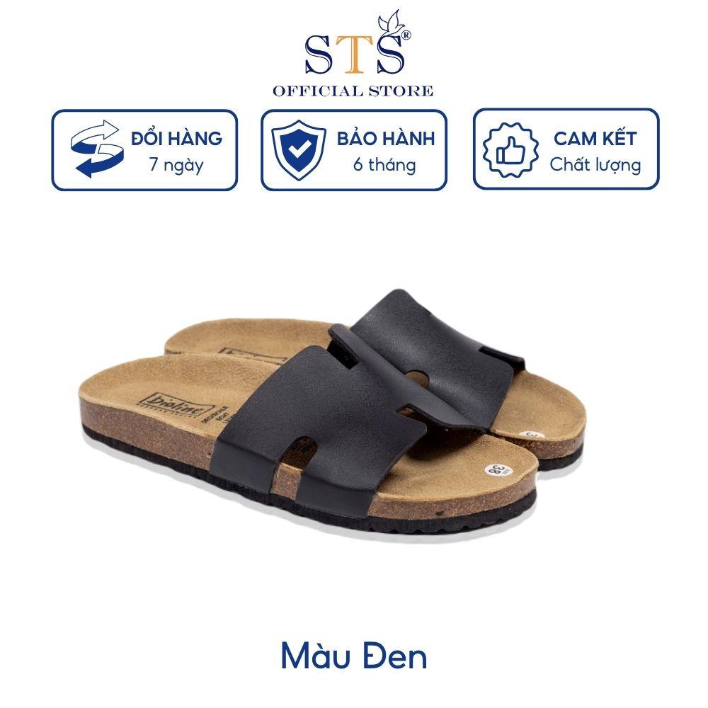Dép đế trấu nam nữ Da PU unisex birken cao cấp xuất khẩu quai ngang chữ H êm chân thoải mái,đi chơi đi du lịch STPU04