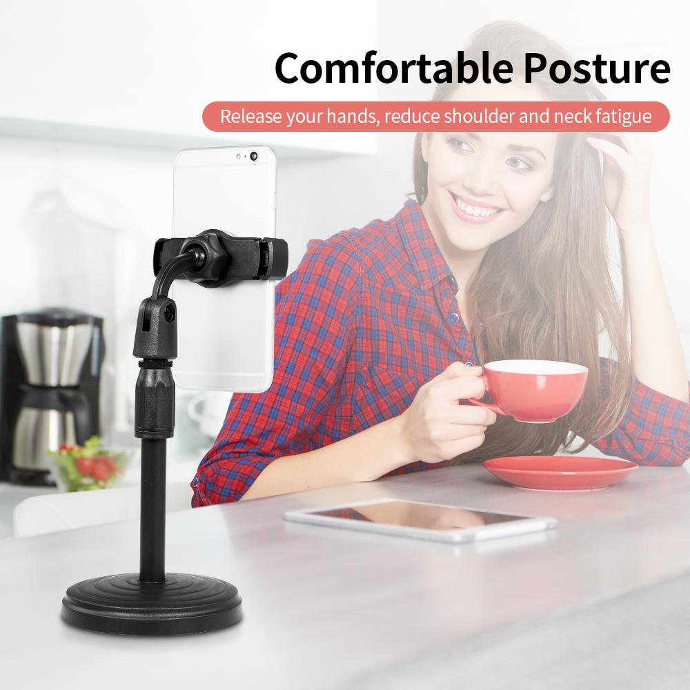 Giá đỡ điện thoại di động đa chức năng có thể xoay được để phát sóng trực tiếp từ xa