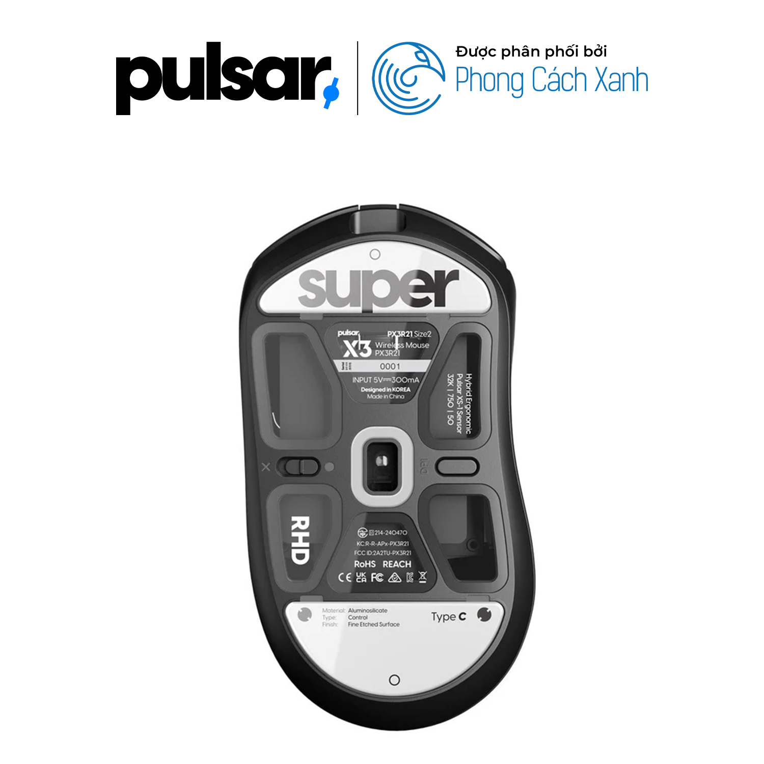 Feet chuột Pulsar Superglide 2 - Pulsar X3 (Type-C) - Hàng Chính Hãng