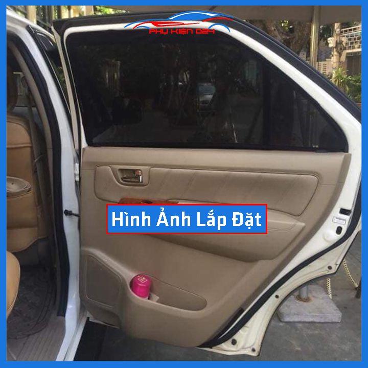 Bộ 4 rèm chắn nắng nam châm Fortuner 2017-2018-2019-2020 khung cố định chống tia UV