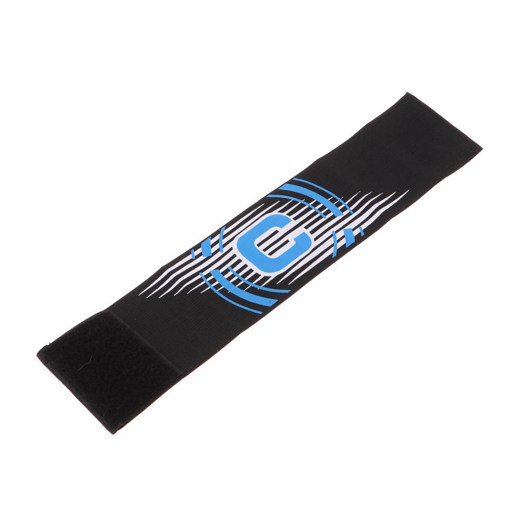 3-5pack Captain Armband Football Soccer Sports Adjustable Arm Bands Black