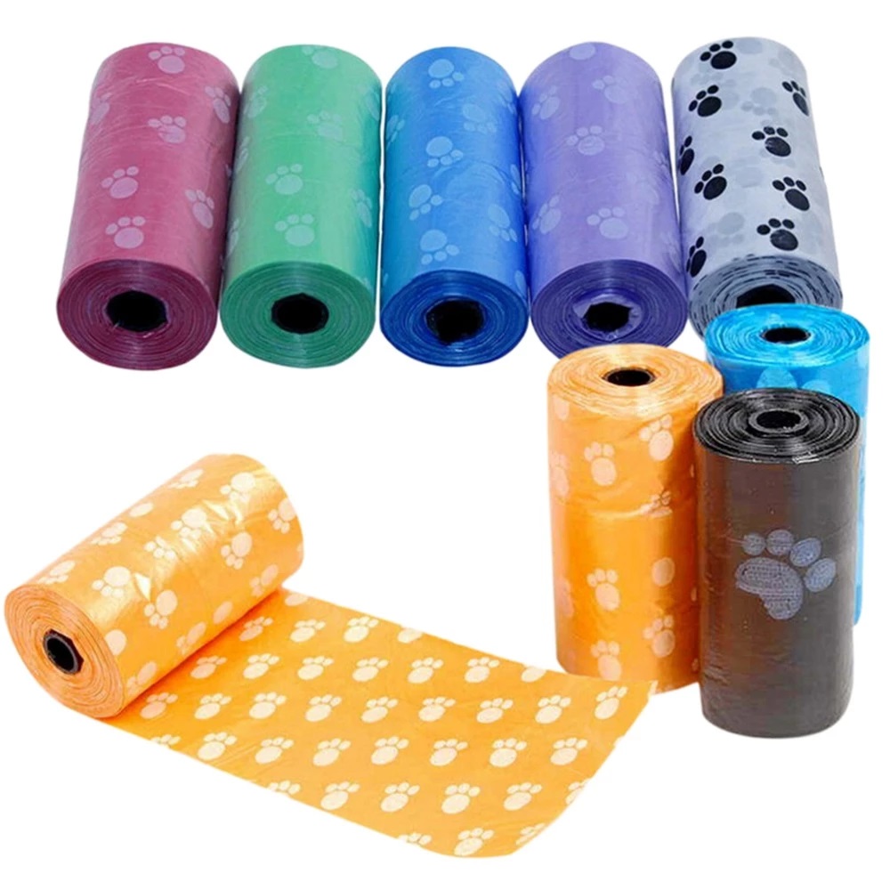 COMBO 5 Cuộn Túi Đựng Phân Cho Chó Mèo Tiện Lợi 1 Cuộn 15 Túi - YonaPetshop