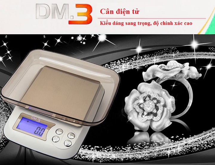 Cân thực phẩm màn hình điện tử cao cấp, thiết kế độc đáo sang trọng TẢI TRỌNG 1KG, 2KG, 3KG