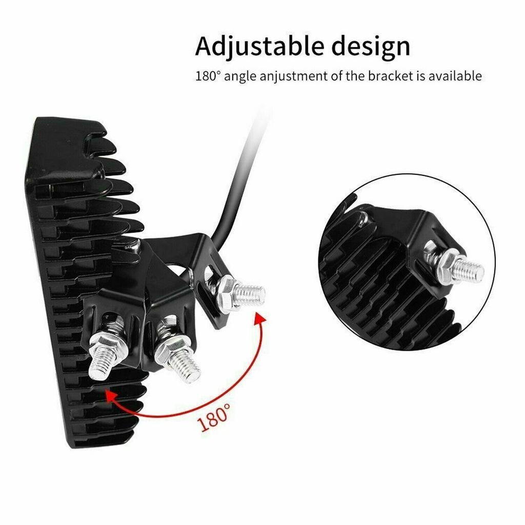 Đèn Pha Led 72W 4x4 24 Bóng Cho Xe Hơi SUV ATV 12V 24V