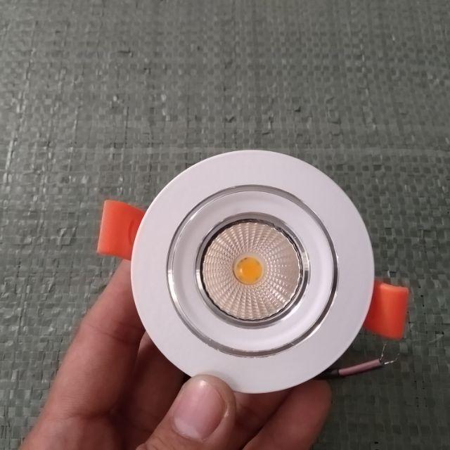 Đèn led rọi âm trần 5W phi 49 ánh sáng vàng, trắng