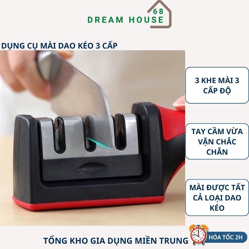 Dụng Cụ Mài Dao Kéo 3 Khe 3 Cấp Độ Cầm Tay Nhỏ Gọn Tiện Dụng Hàng Cao Cấp Loại 1