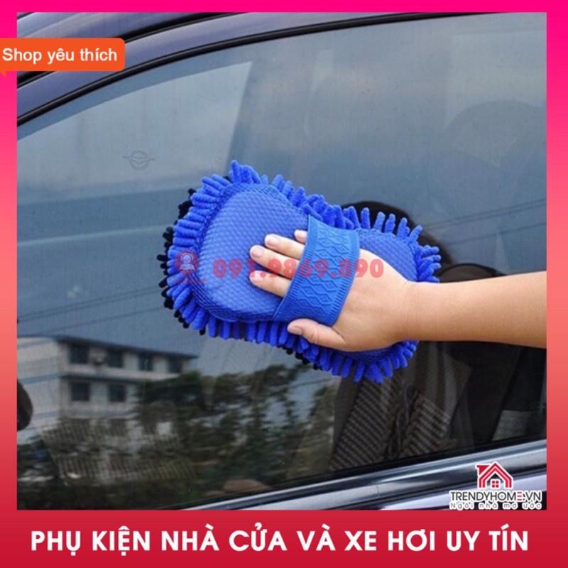 Găng tay rửa xe sợi Microfiber mẫu 2 cho ô tô