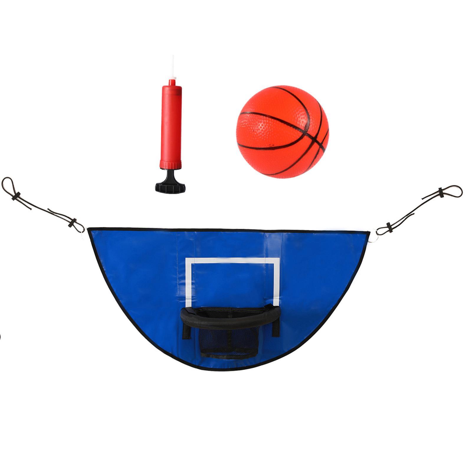 Universal Trampoline Basketball Hoop, with Pump and Mini Basketball, Mini Basketball Hoop for Trampoline for Indoor Outdoor Playing Gifts