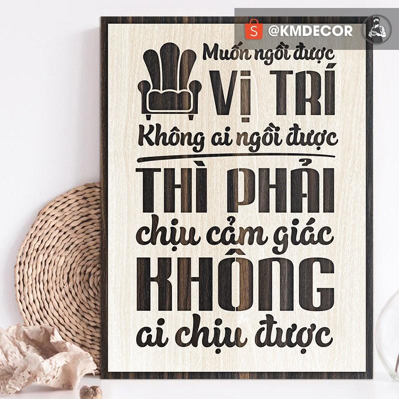 Tranh tạo động lực treo tường trang trí văn phòng - Câu nói của Sơn Tùng MTP