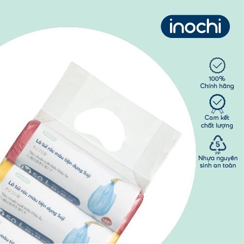 Lô túi rác màu tiện dụng Inochi - Soji 4 x 50L có quai cầm