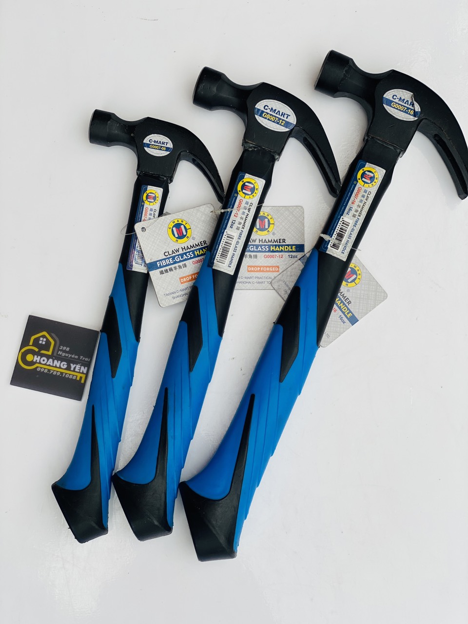 450g Búa nhổ đinh cán thép 16oz G0007-16 C-MART