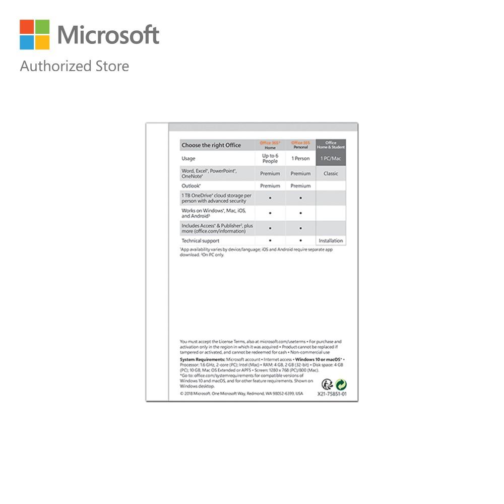 Phần mềm Microsoft Office Home &amp; Student 2021 |Dùng vĩnh viễn| Dành cho 1 người, 1 thiết bị |Word, Excel, PowerPoint Hàng chính hãng