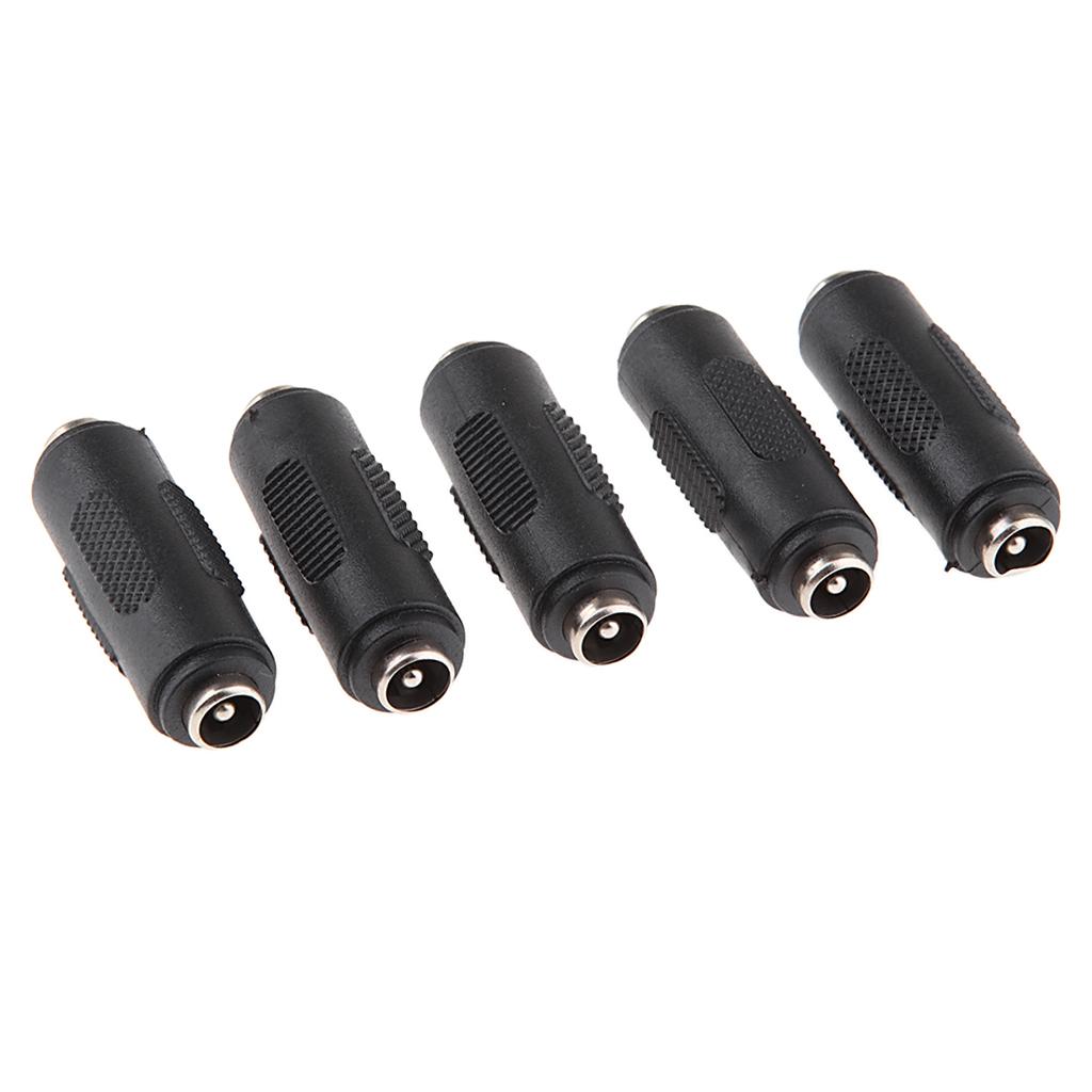 5 Pieces 5.5mm X 2.1mm Female for Female Power Supply DC Adapter