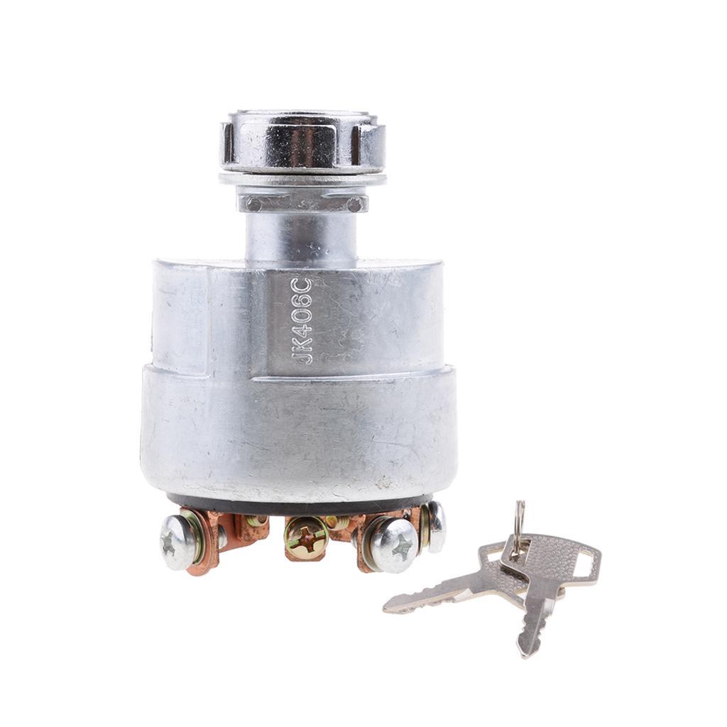 Universal Replacement Ignition Switch Cylinder With 2 Keys for Tractor