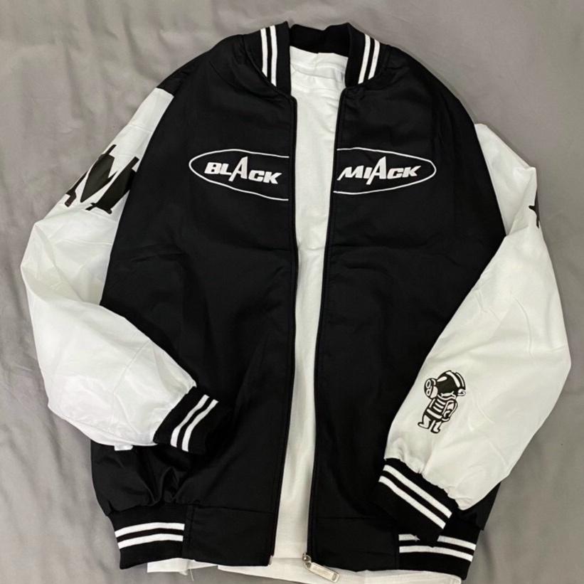 Áo khoác bóng chày BLACK MIACK form rộng vải dù cao cấp Áo bomber thời trang Hàn Quốc dáng Unisex nam nữ