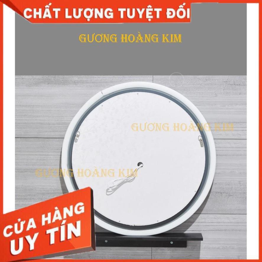 Gương tron để bàn trang điểm treo tường đèn led cảm ứng thông minh kích thước D50 - guong mirror