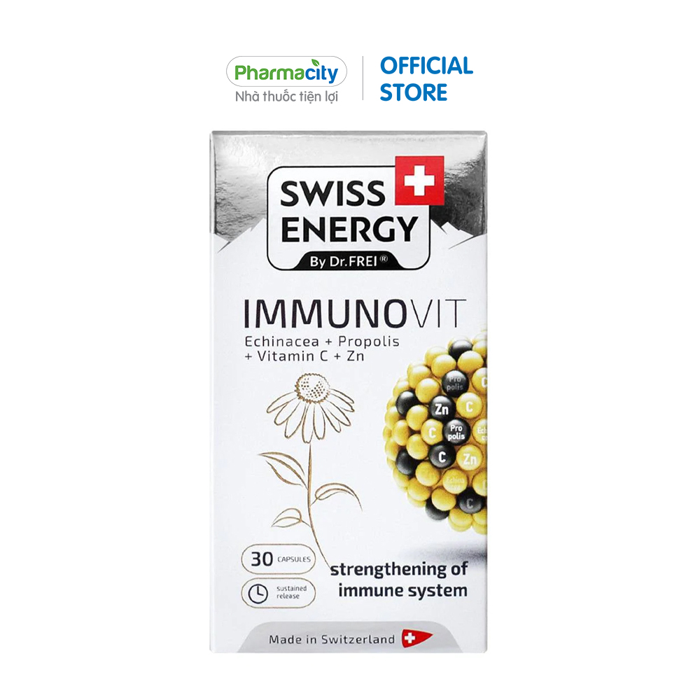 Thực phẩm bảo vệ sức khỏe hỗ trợ tăng cường miễn dịch Swiss Energy Immunovit