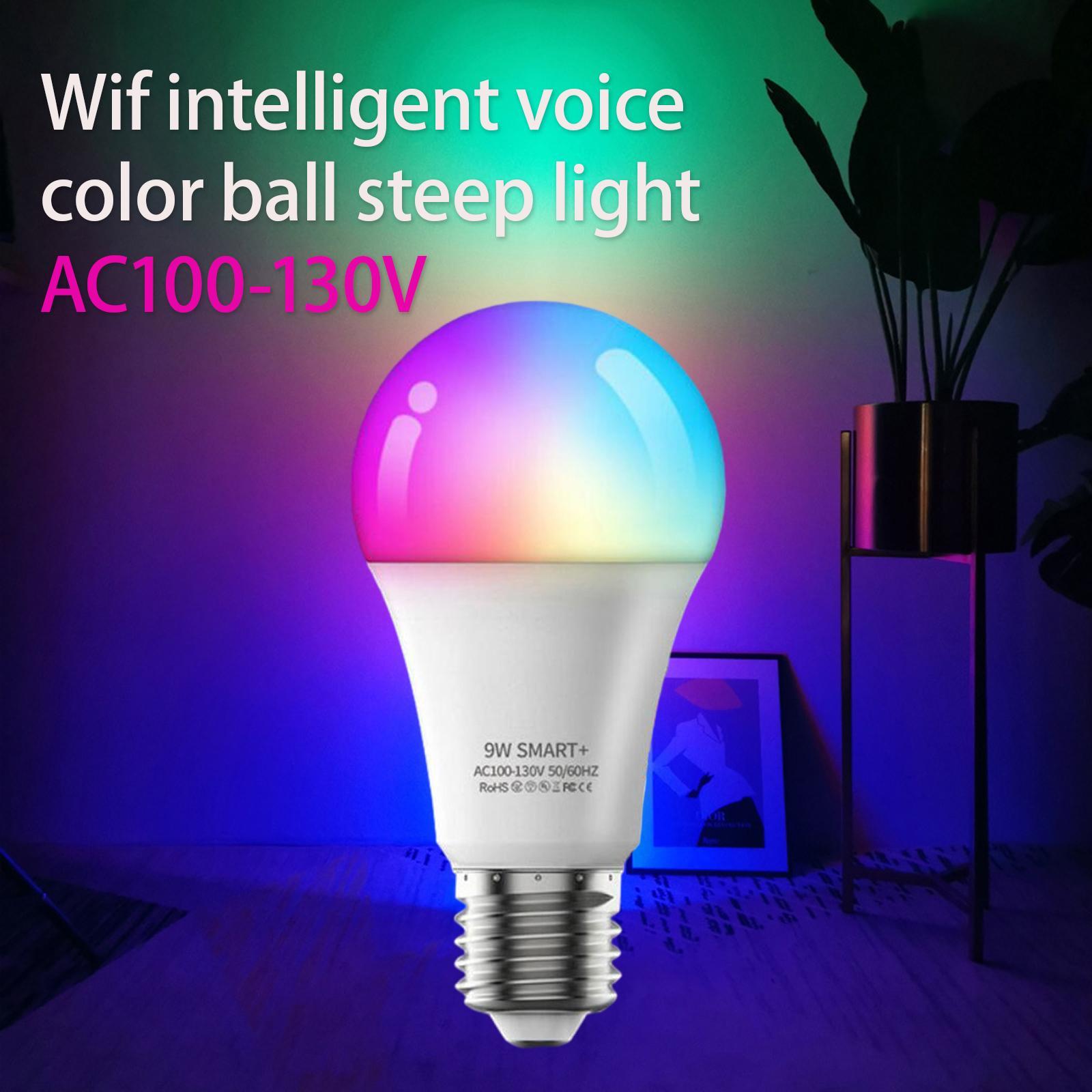 9W E27 WiFi RGB Intelligent  Bulb App Control Dimmable for