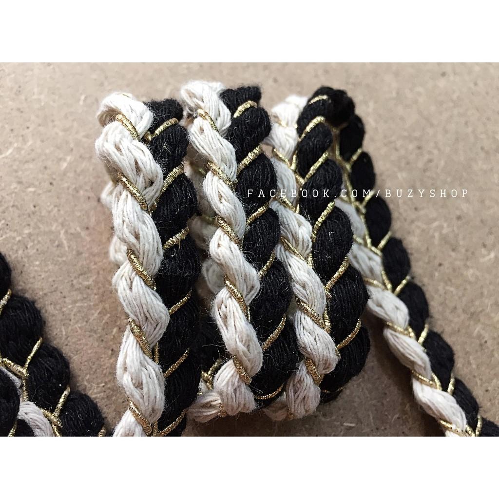 Dây cotton bện thừng trang trí